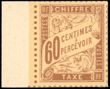 Yvert et Tellier Timbres-Taxe N°0 Individuel Neuf avec gomme