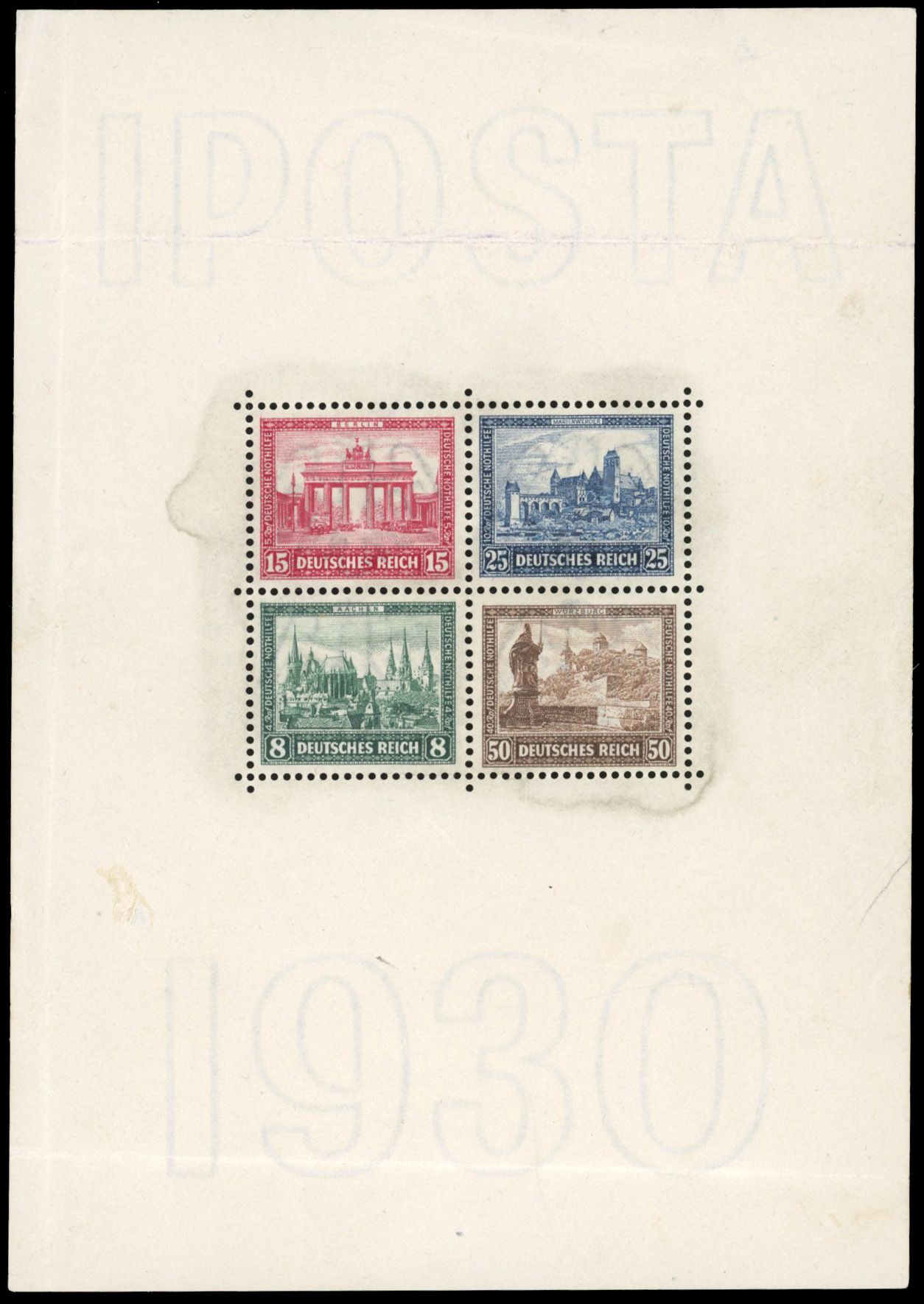 Yvert et Tellier ALLEMAGNE N°1 Individuel Neuf avec gomme