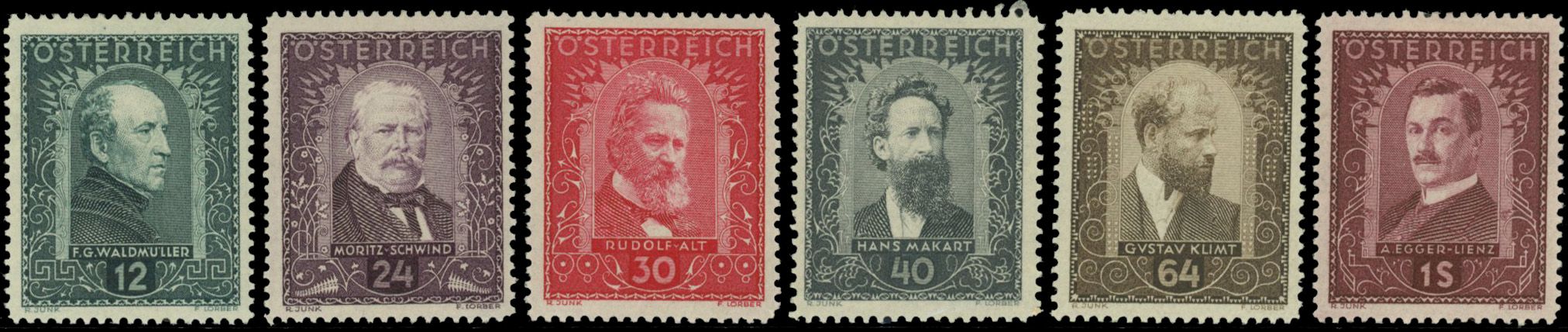 Yvert et Tellier AUTRICHE N°420/425 Individuel Neuf avec gomme