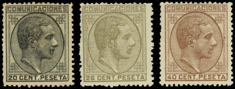 Yvert et Tellier ESPAGNE N°176 / 178 Individuel Neuf avec gomme