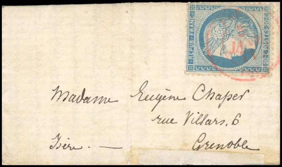Yvert et Tellier Ballons Montés 1870 N°37 Individuel Oblitéré