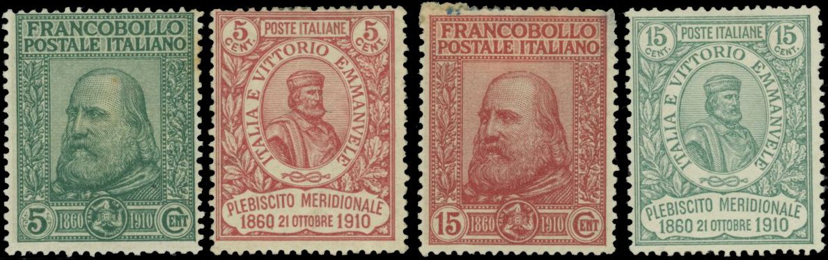 Yvert et Tellier ITALIE N°83 / 86 Individuel Neuf avec gomme