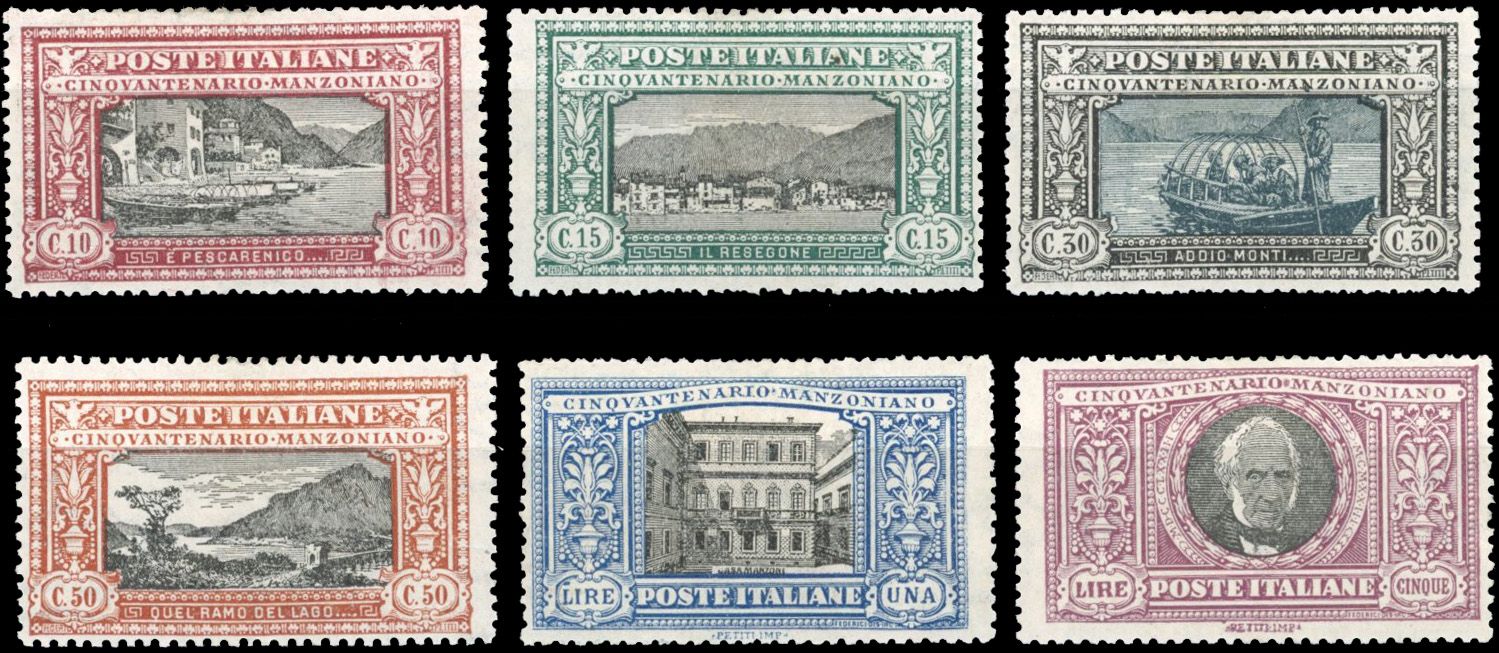 Yvert et Tellier ITALIE N°146 / 151 Individuel Neuf avec gomme