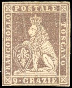 Yvert et Tellier ITALIE TOSCANE N°16 Individuel Neuf avec gomme