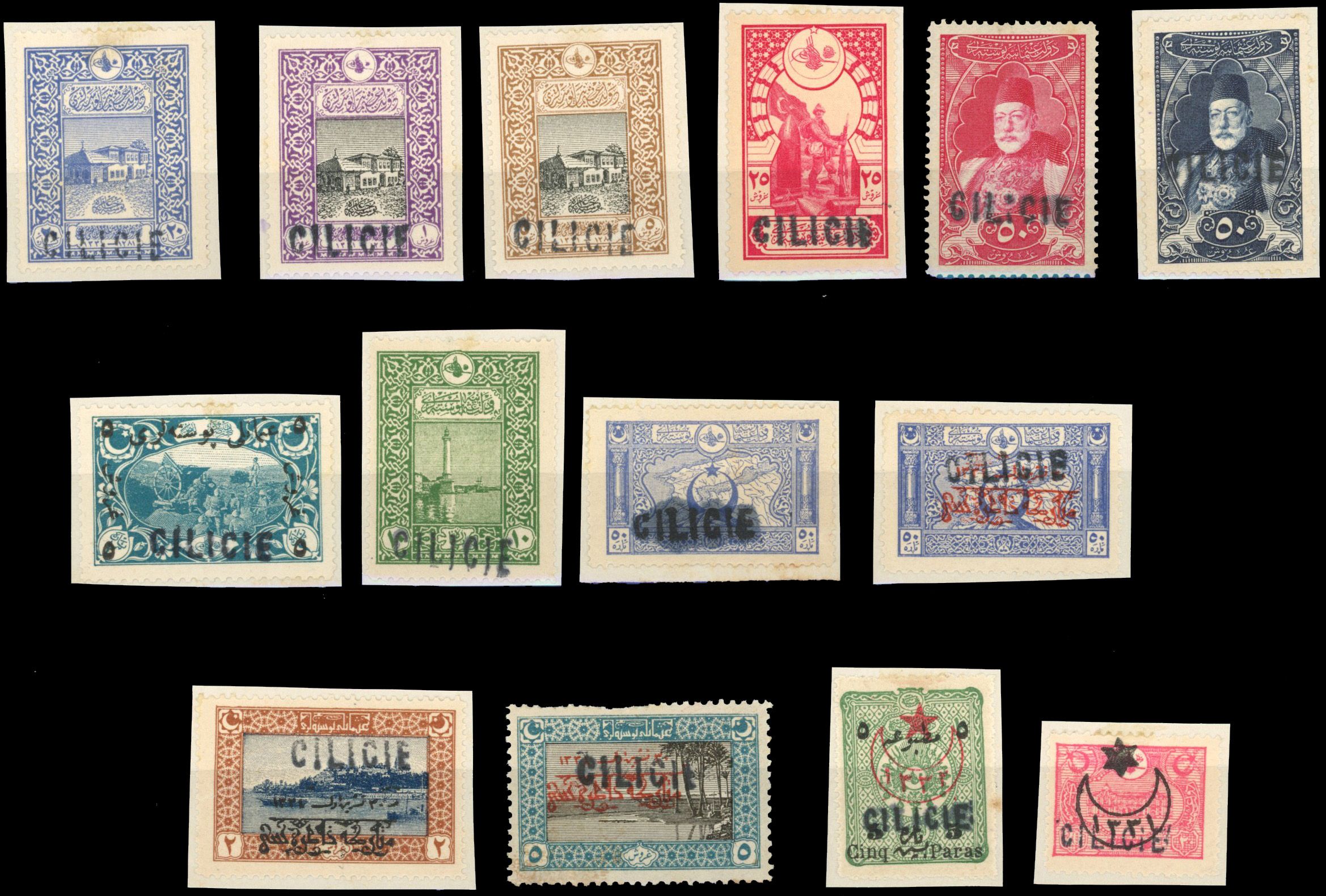 Yvert et Tellier CILICIE N°15/ 28 Individuel Neuf avec gomme