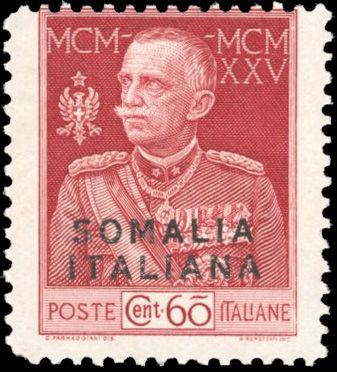 Yvert et Tellier SOMALIE ITALIENNE N°67B Individuel Neuf avec gomme
