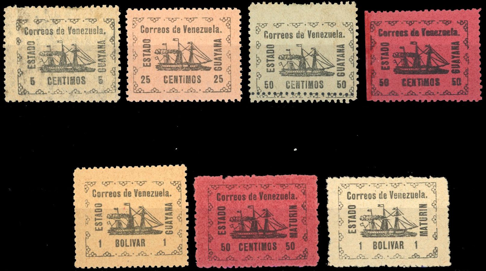 Yvert et Tellier VENEZUELA N°87+ 89/91 + 90a Individuel Neuf avec gomme