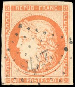 Yvert et Tellier Cérès 1849 1850 N°5 Individuel Oblitéré