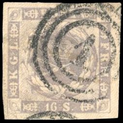 Yvert et Tellier DANEMARK N°6 Individuel Oblitéré