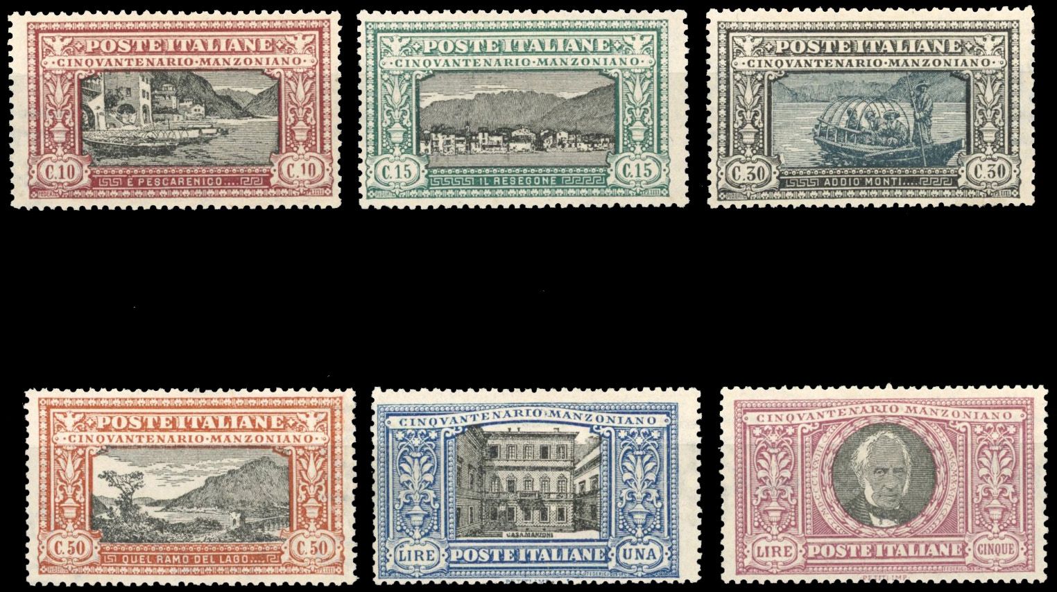 Yvert et Tellier ITALIE N°146/151 Individuel Neuf avec gomme