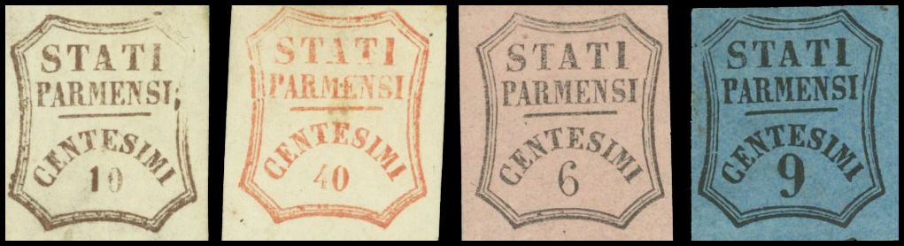 Yvert et Tellier ITALIE PARME N°13 + 15 Individuel Neuf avec gomme