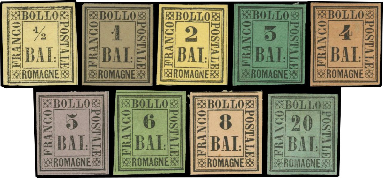 Yvert et Tellier ITALIE ROMAGNE N°1 / 9 Individuel Neuf avec gomme