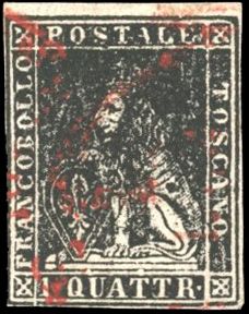Yvert et Tellier ITALIE TOSCANE N°10 Individuel Oblitéré