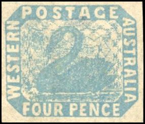 Stanley Gibbons AUSTRALIA - WESTERN AUSTRALIA N°3 Individuel Neuf sans gomme