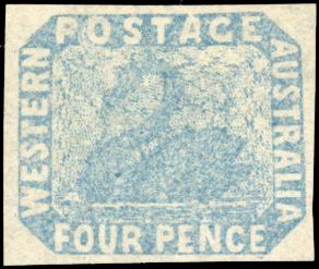 Stanley Gibbons AUSTRALIA - WESTERN AUSTRALIA N°3w Individuel Neuf sans gomme