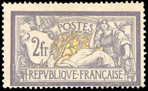 Yvert et Tellier France moderne N°122 Individuel Neuf avec gomme