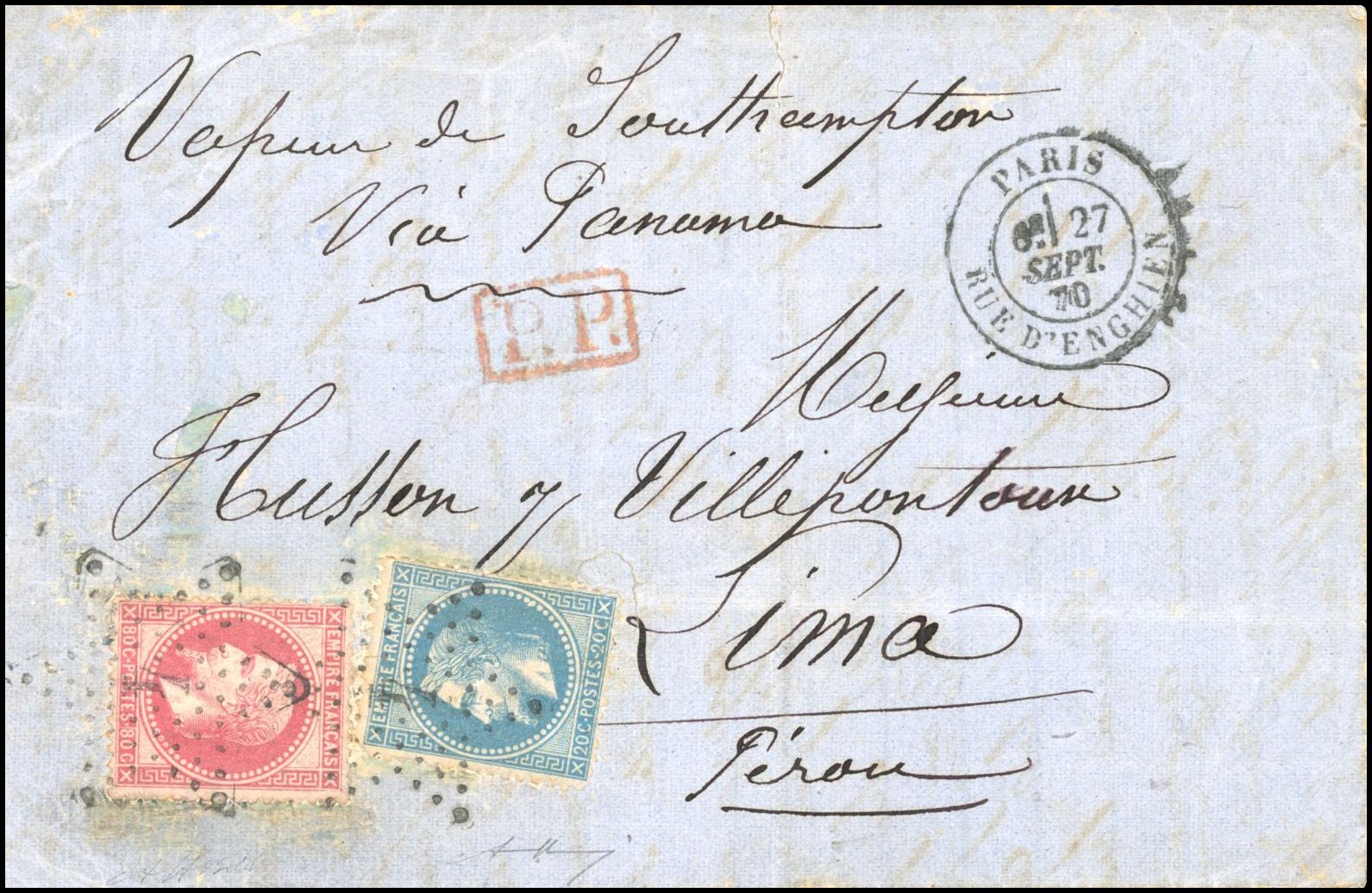 Yvert et Tellier Ballons Montés 1870 N°29 + 32 Individuel Oblitéré