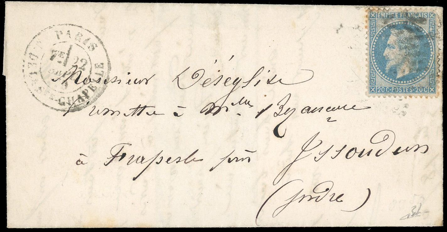 Yvert et Tellier Ballons Montés 1870 N°29 Individuel Oblitéré