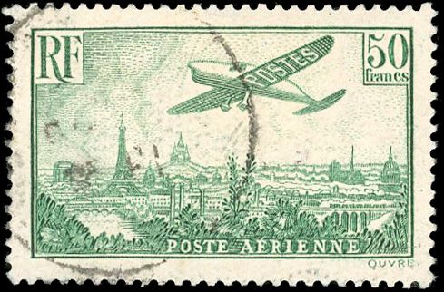 Yvert et Tellier Poste aérienne N°14 Individuel Oblitéré