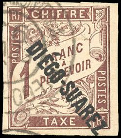 Yvert et Tellier DIEGO SUAREZ N°13 Individuel Oblitéré