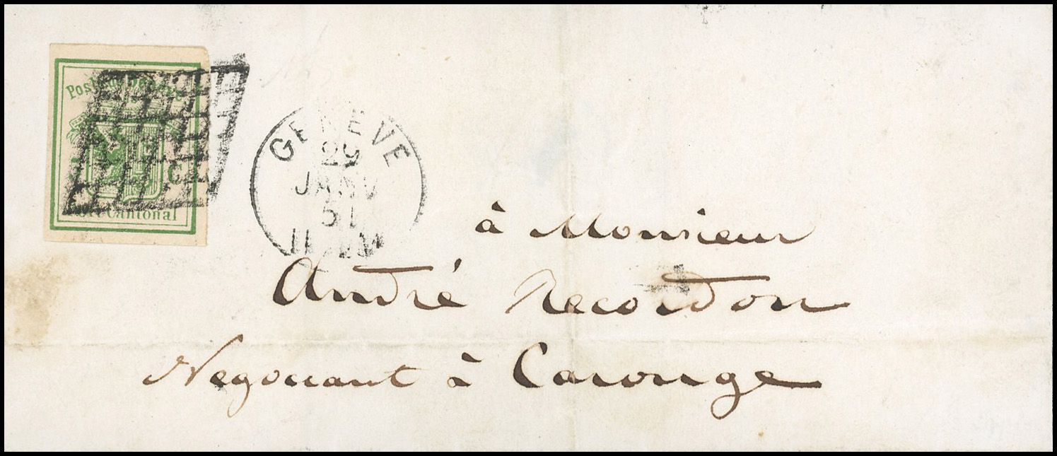 Zumstein SUISSE N°7 Individuel Oblitéré