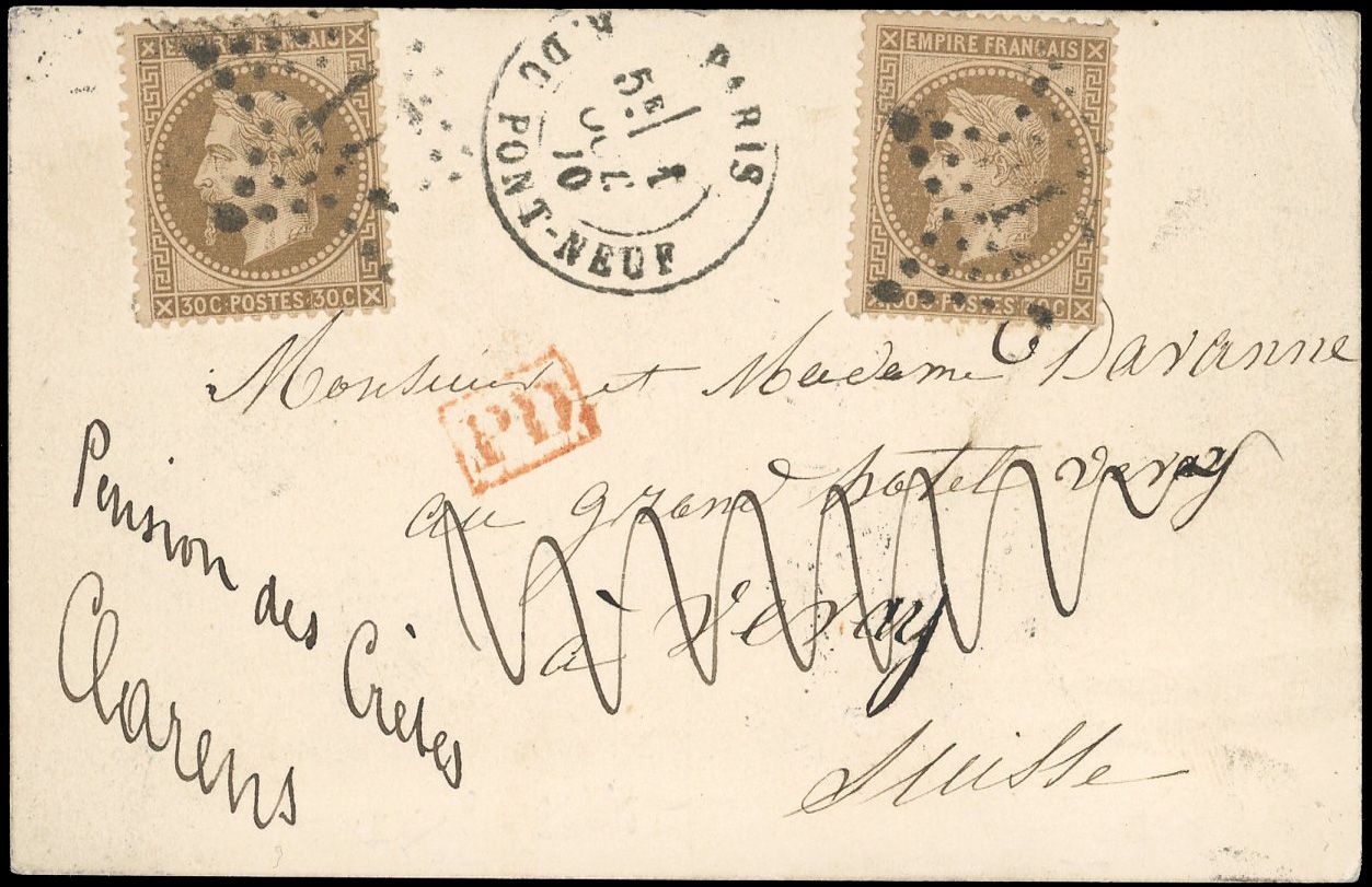 Yvert et Tellier Ballons Montés 1870 N°30 Individuel Oblitéré