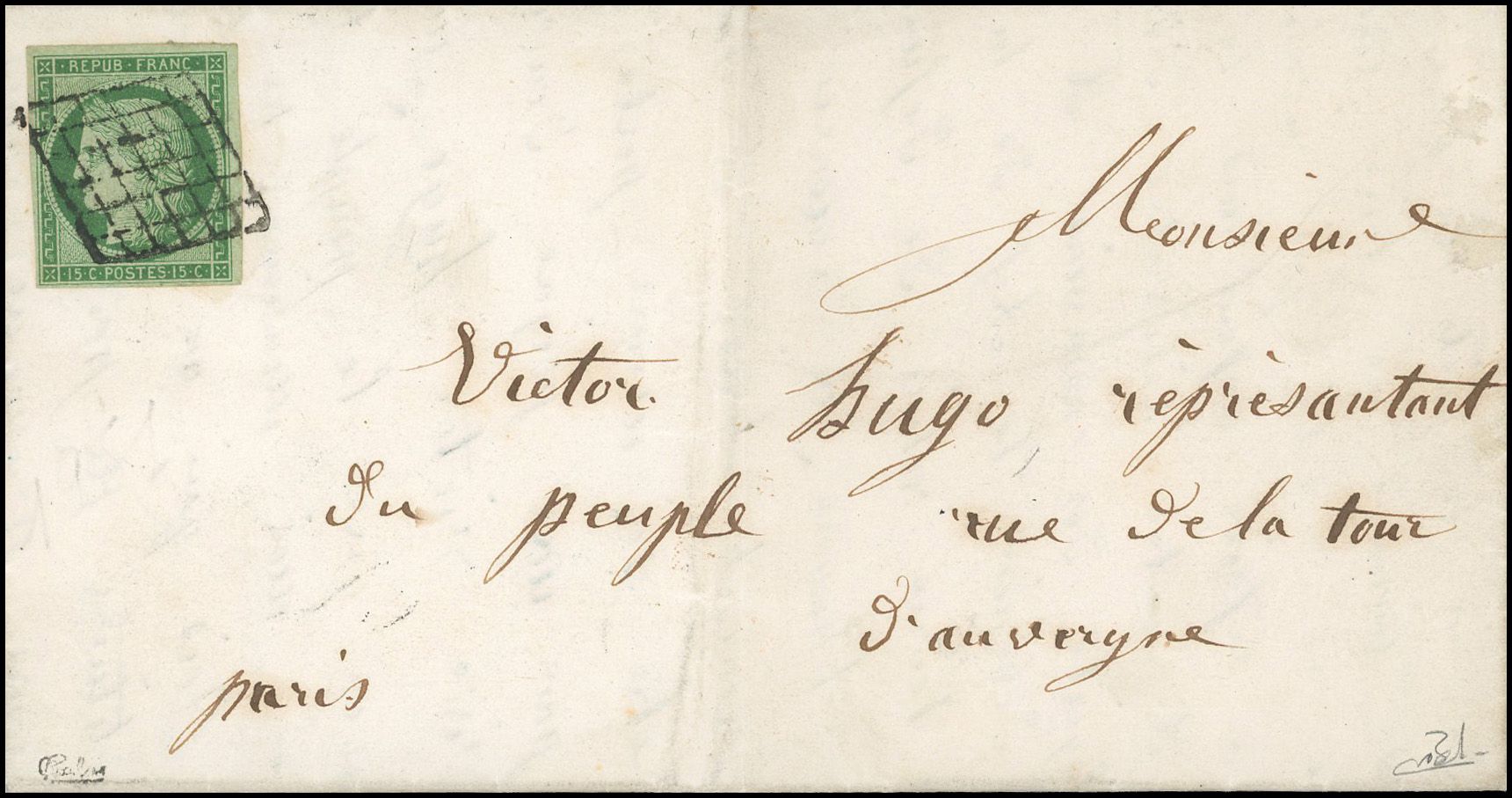 Yvert et Tellier Cérès 1849 1850 N°2 Individuel Oblitéré
