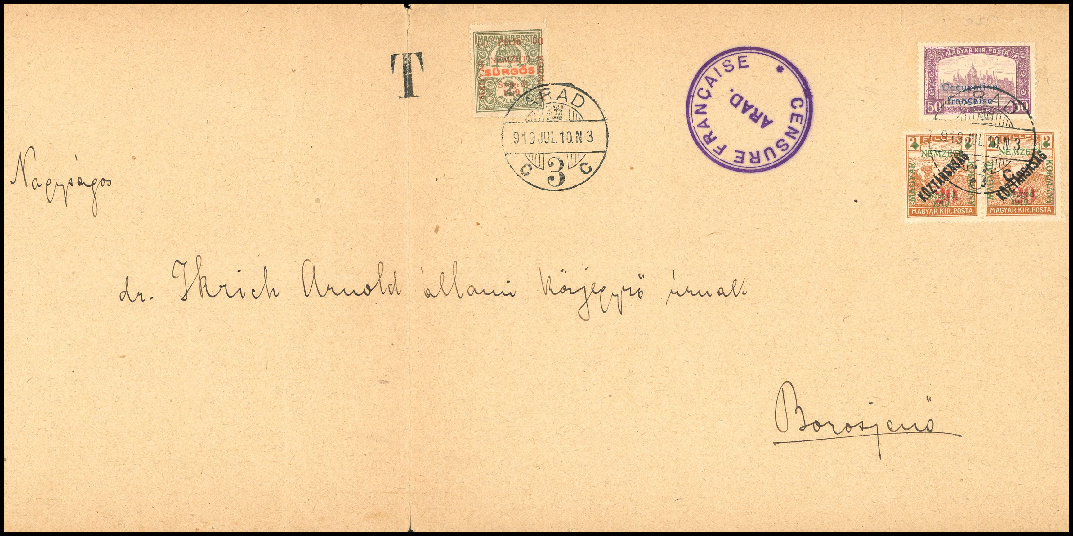 Yvert et Tellier HONGRIE ARAD N°32 x 2 + 14 Individuel Oblitéré