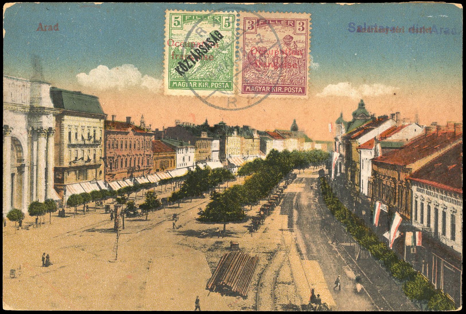 Yvert et Tellier HONGRIE ARAD N°5 + 29 Individuel Oblitéré