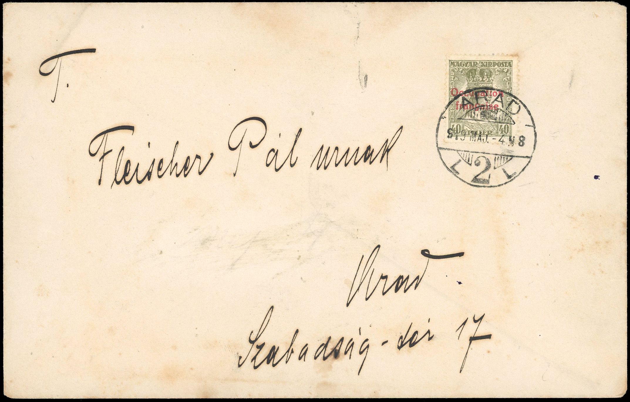 Yvert et Tellier HONGRIE ARAD N°8 + 25 + 29 Individuel Oblitéré