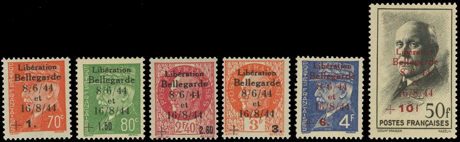 Yvert et Tellier Libération N°1 / 6 Individuel Neuf avec gomme intacte