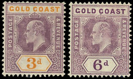 Stanley Gibbons GOLD COAST N°53 / 54 Individuel Neuf avec gomme