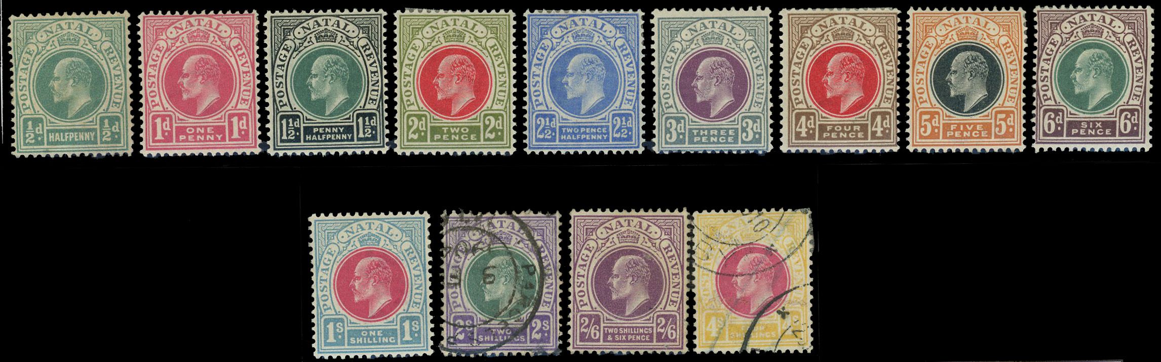 Stanley Gibbons SOUTH AFRICA - NATAL N°127 / 139 Individuel Neuf avec gomme