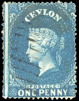 Stanley Gibbons CEYLON N°19 Individuel Oblitéré