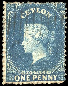 Stanley Gibbons CEYLON N°44 Individuel Oblitéré