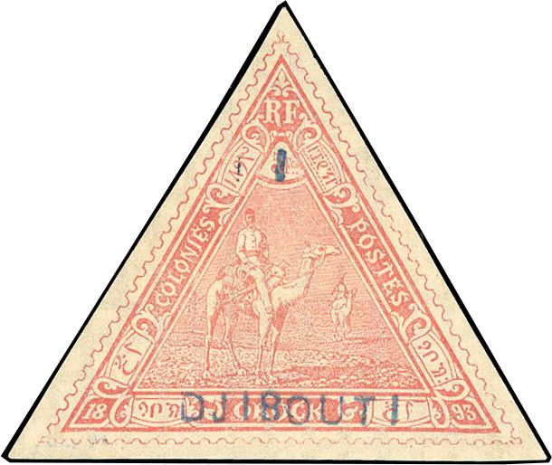 Yvert et Tellier COTE DES SOMALIS N°4b Individuel Neuf avec gomme
