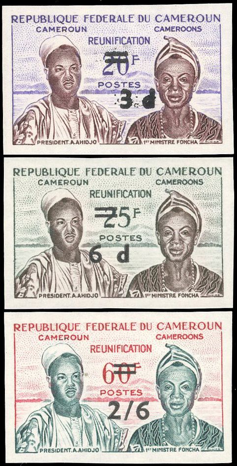 Yvert et Tellier CAMEROUN N°332 / 334 Individuel Neuf avec gomme intacte