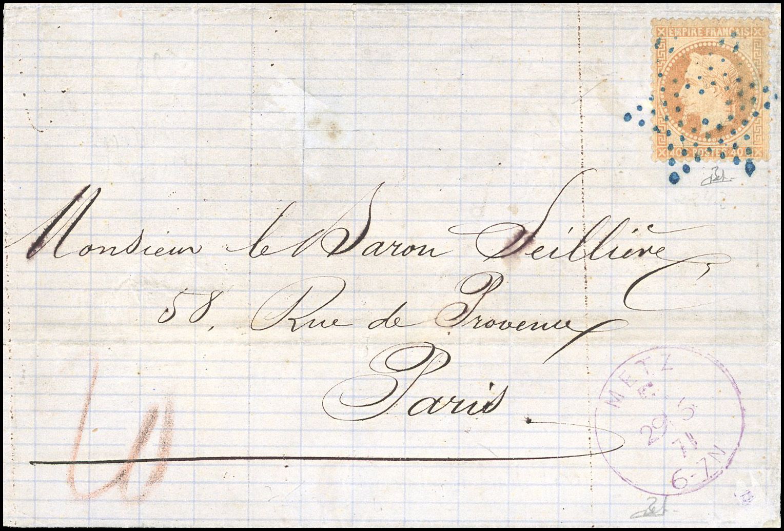 Yvert et Tellier Alsace Lorraine Franco N°31 Individuel Oblitéré
