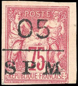Yvert et Tellier SAINT PIERRE ET MIQUELON N°10 Individuel Neuf sans gomme