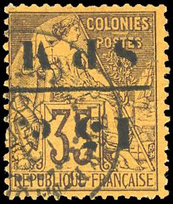 Yvert et Tellier SAINT PIERRE ET MIQUELON N°13a Individuel Oblitéré