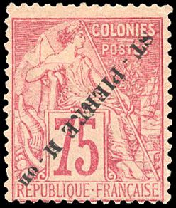 Yvert et Tellier SAINT PIERRE ET MIQUELON N°29a Individuel Neuf avec gomme