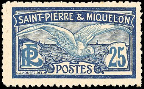 Yvert et Tellier SAINT PIERRE ET MIQUELON N°84c Individuel Neuf avec gomme intacte