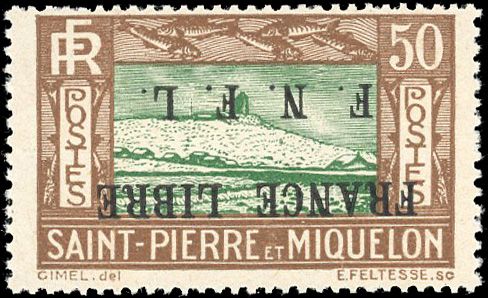 Yvert et Tellier SAINT PIERRE ET MIQUELON N°239a Individuel Neuf avec gomme intacte