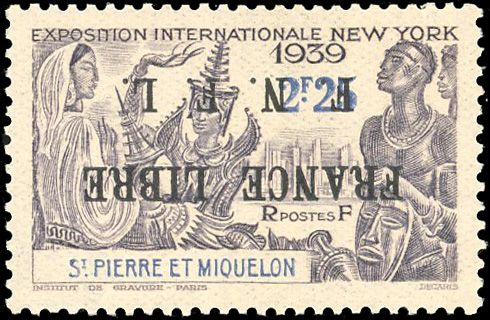 Yvert et Tellier SAINT PIERRE ET MIQUELON N°282a Individuel Neuf avec gomme intacte
