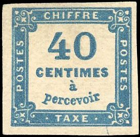 Yvert et Tellier Timbres-Taxe N°7b Individuel Neuf avec gomme