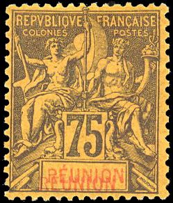 Yvert et Tellier REUNION N°43a Individuel Neuf avec gomme
