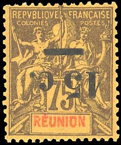 Yvert et Tellier REUNION N°54a Individuel Neuf avec gomme