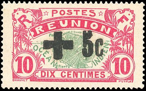 Yvert et Tellier REUNION N°80 Individuel Neuf avec gomme