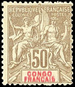 Yvert et Tellier CONGO N°45a Individuel Neuf avec gomme