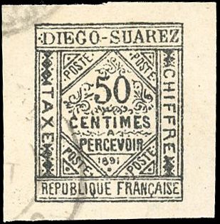 Yvert et Tellier DIEGO SUAREZ N°2 Individuel Oblitéré